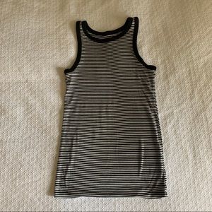 Gap Maternity Black White Stripe Sleeveless Shirt